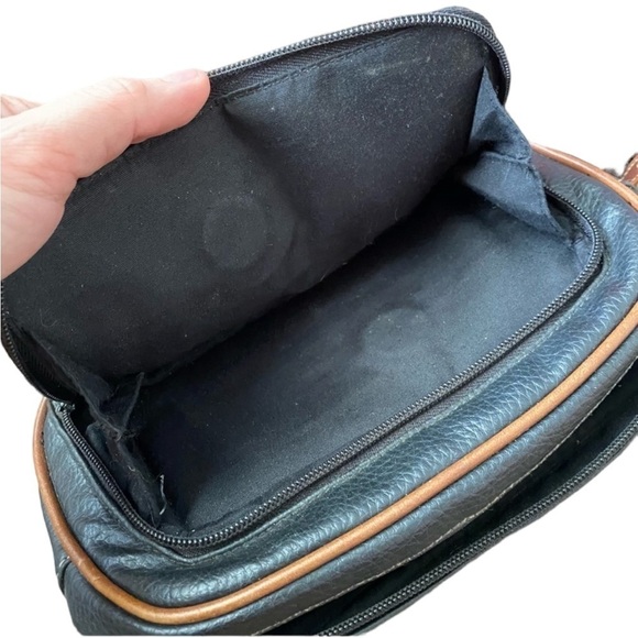 Vintage Rosetti black and brown pebble Crossbody purse - Picture 4 of 7